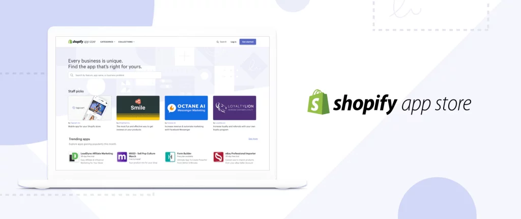 shopify uygulama mağazası