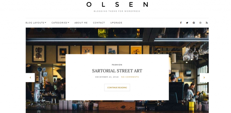 Olsen Light WordPress Temasi